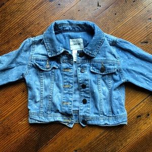 Kids Polka Dot Jean Jacket